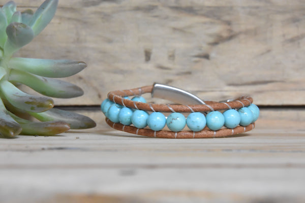 Blue Howlite Bracelet
