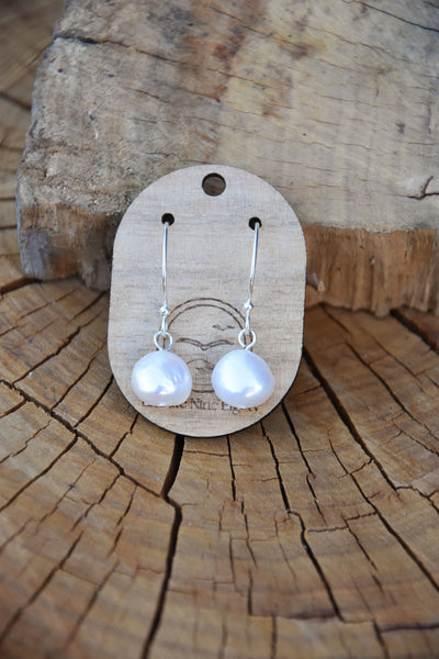 Drop Pearl Earrings