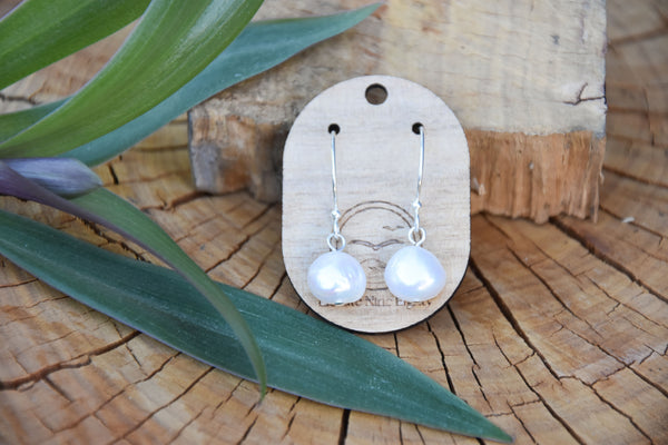 Drop Pearl Earrings