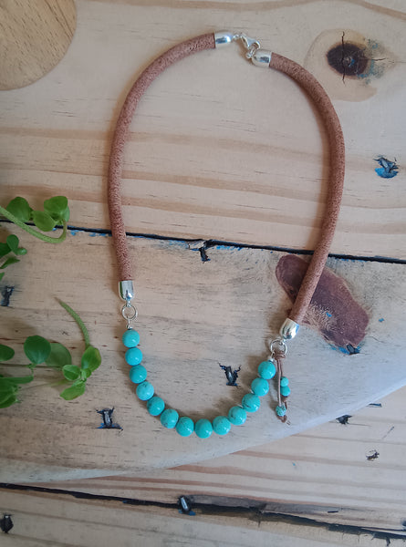 Blue Howlite Necklace