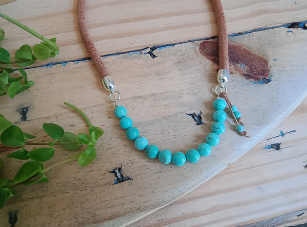 Blue Howlite Necklace