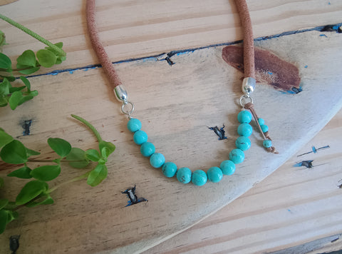 Blue Howlite Necklace