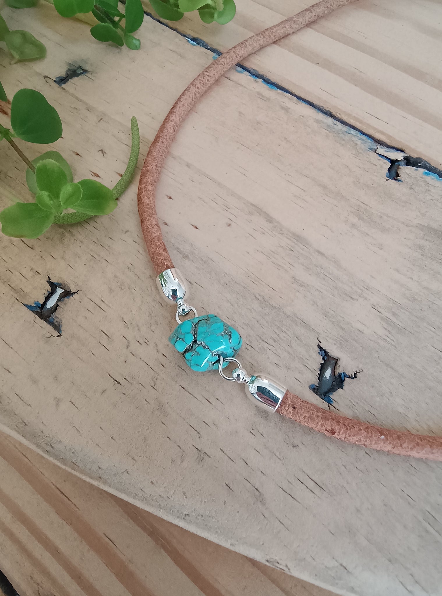 Rough Turquoise Necklace
