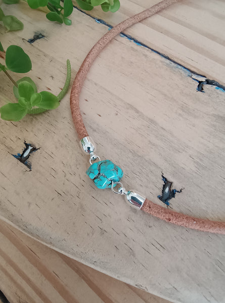 Rough Turquoise Necklace