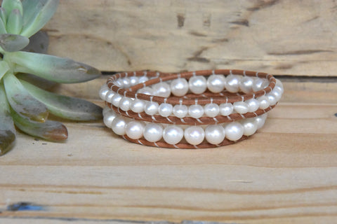 Freshwater Pearl Wrap Bracelet
