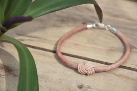 Turks Knot Leather Bracelet