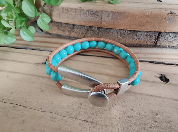 Blue Howlite Bracelet