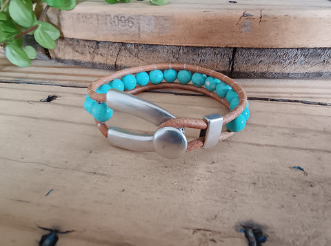 Blue Howlite Bracelet