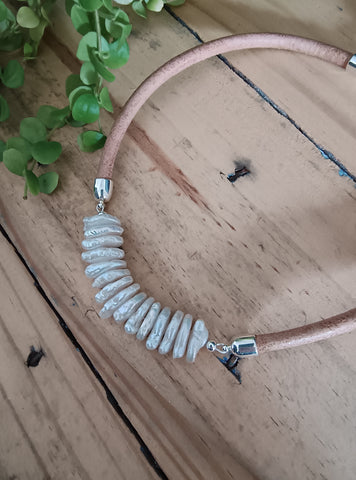 Odd Shaped Pearl Necklace